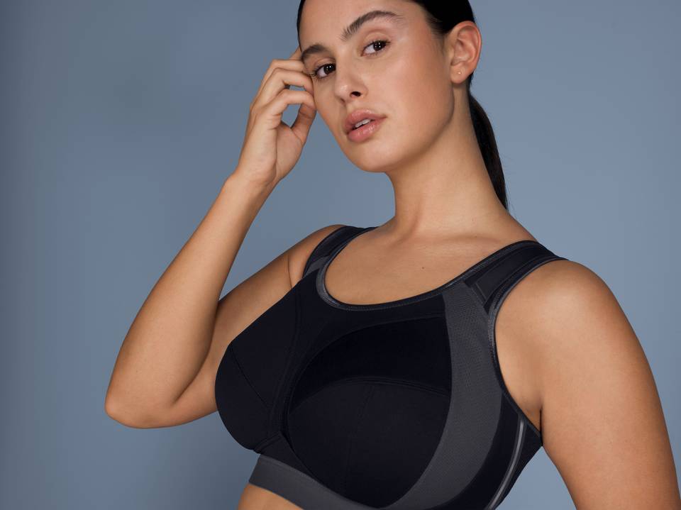 Extreme Control Sports Bra - Black/Anthracite – We Fit Lingerie