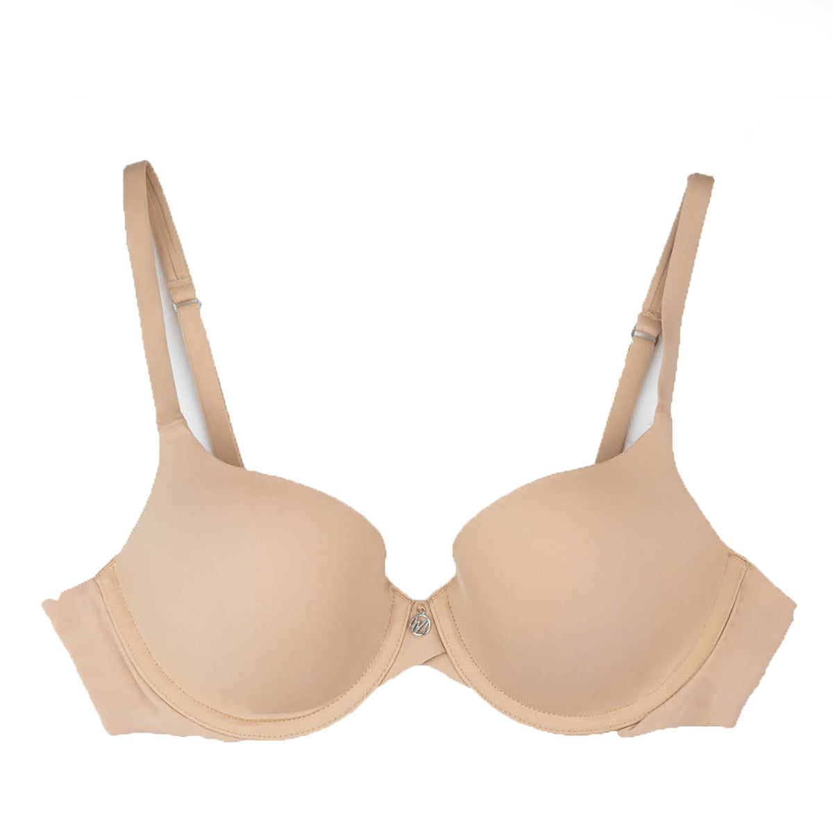 Montelle Women's Soft Foam Cup Wirefree T-Shirt Bra, Nude, 34B at   Women's Clothing store