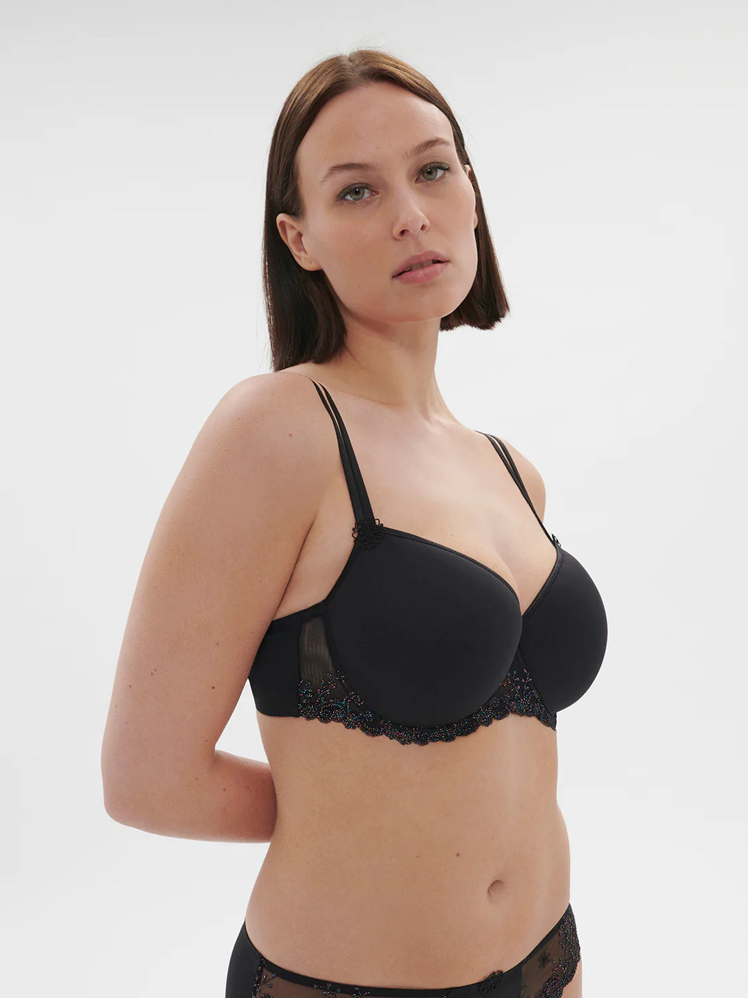 Soutien-gorge corbeille Simone Pérèle DELICE Noir Gem Soutien-gorge corbeille Simone Pérèle DELICE Noir Gem