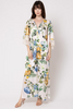 Blue Garden Kaftan