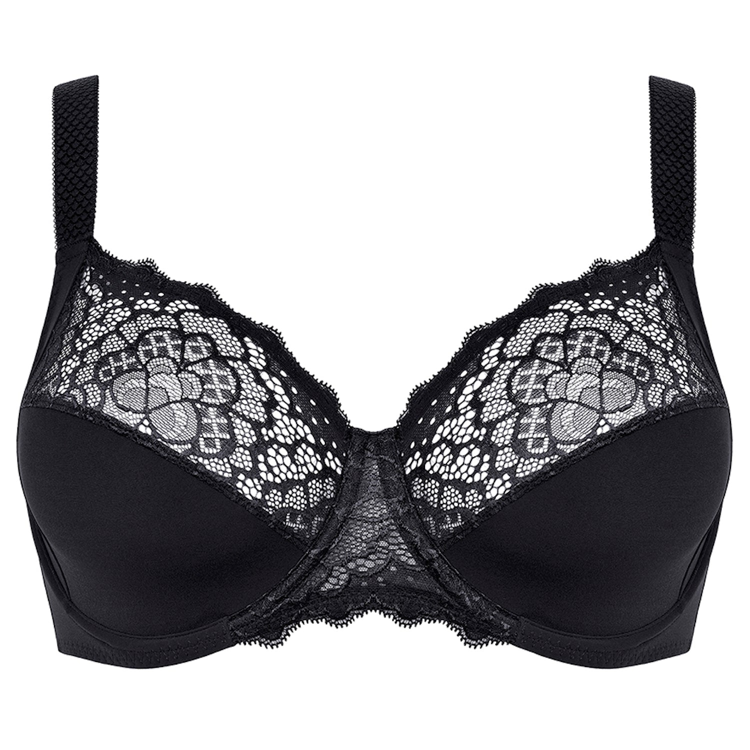 Marks & Spencer Women's Floral Lace Minimizer Full Cup Bras, Sheer, Black,  38DD : : Fashion