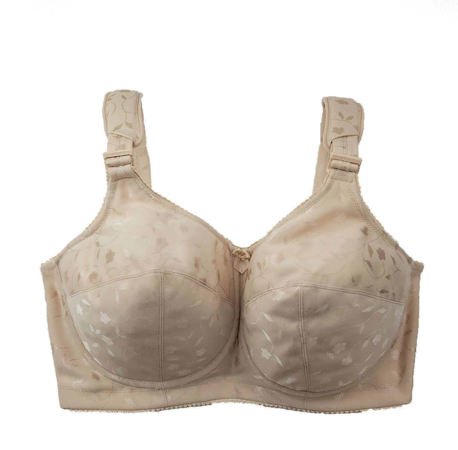 Elila Front Hook Posture Longline Softcup Bra in Nude - Busted Bra