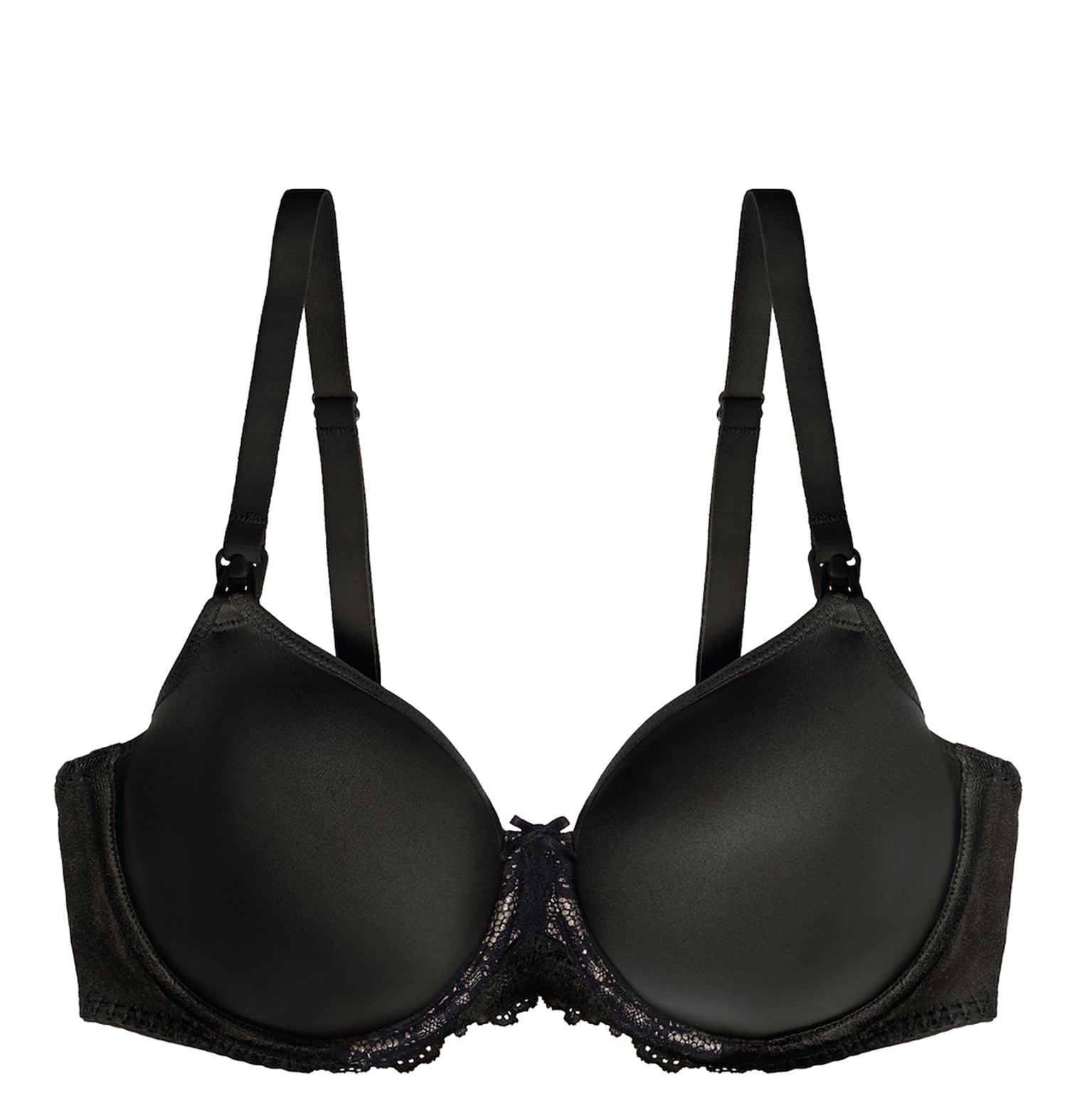 AFTER EDEN BRA WITH LACE WITHOUT REINFORCEMENT / BEIGE- BLACK 