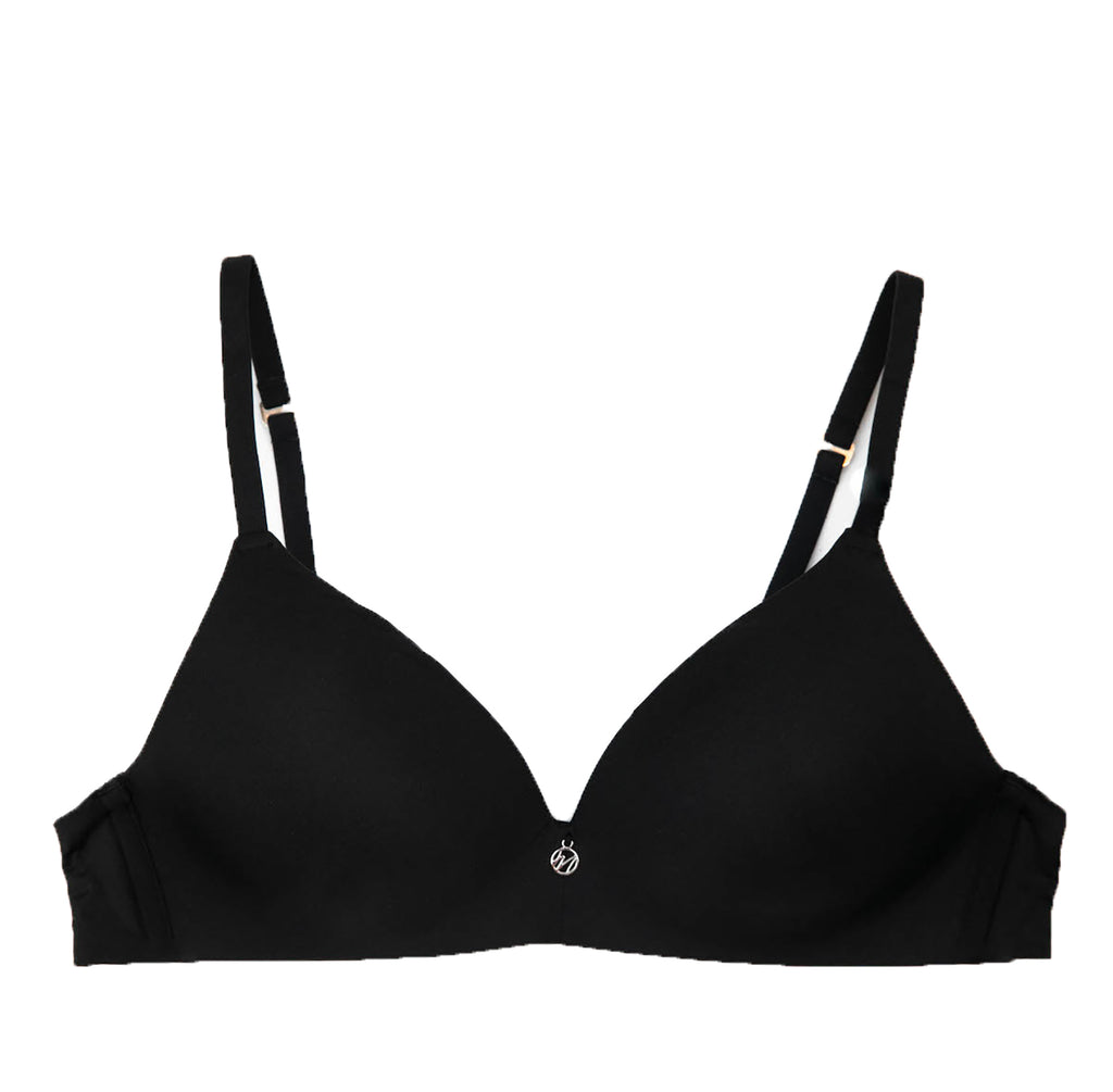 Classic Curves Women's Push-up Bra Underwired Padded Bra Everyday Use Front  Open Bra Size 32C Black