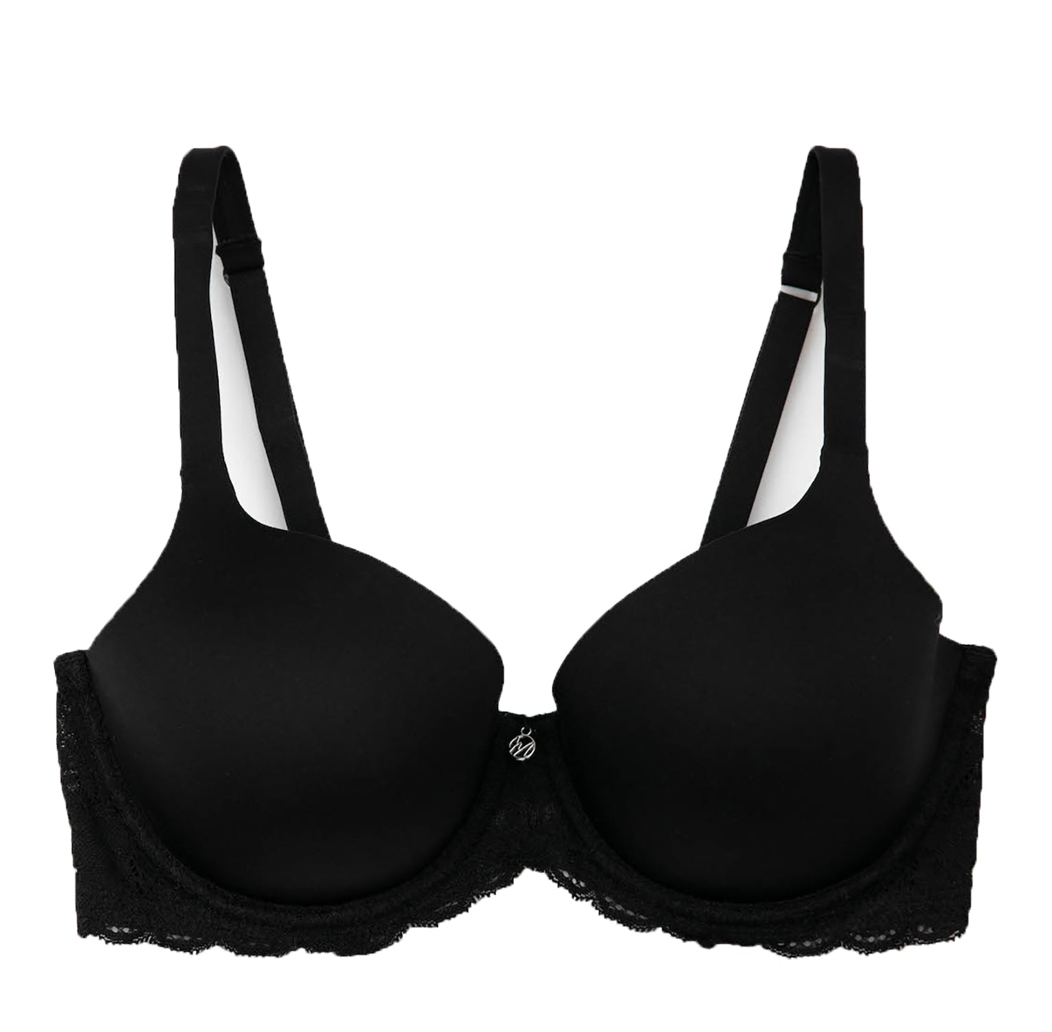 Exquisite Form Fully Soft Cup Wire-Free Bra With Embroidered Mesh - Nu -  Curvy