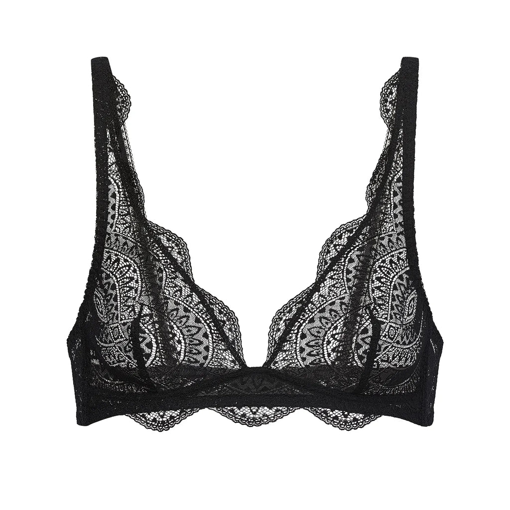 Comete dotted lace full-coverage bra, Simone Pérèle, Shop Unlined Bras &  Bra Tops For Women Online