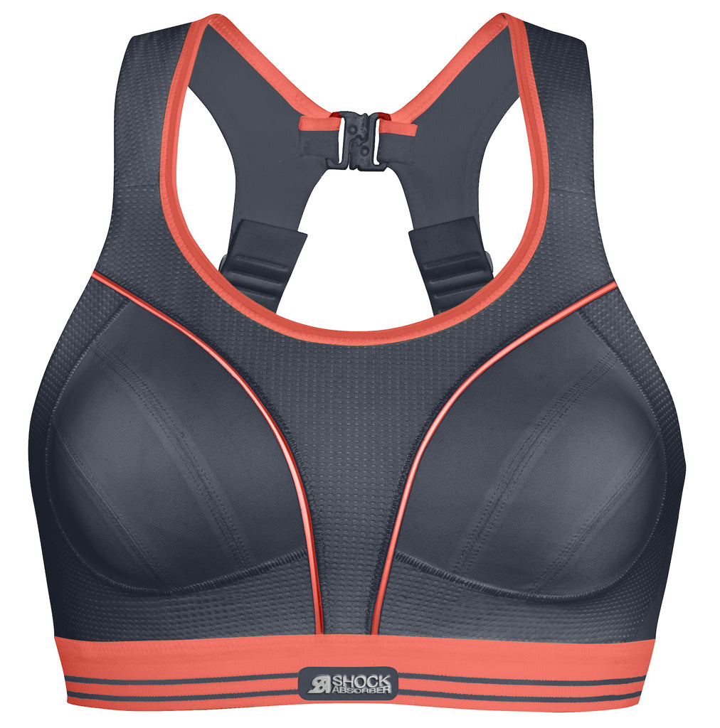 Shock Absorber Women's Multi Sports Max Support Sports Bra Top, Dark Grey,  38D at  Women's Clothing store